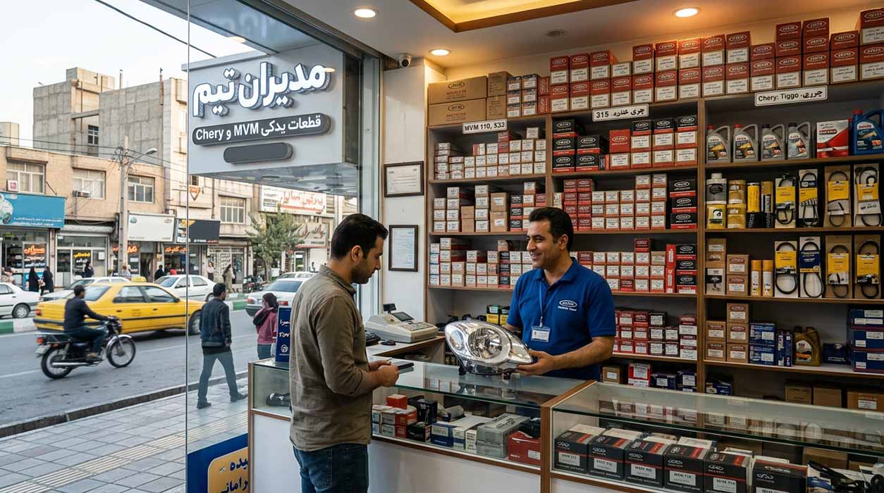 فروشگاه لوازم یدکی ام وی ام در مشهد