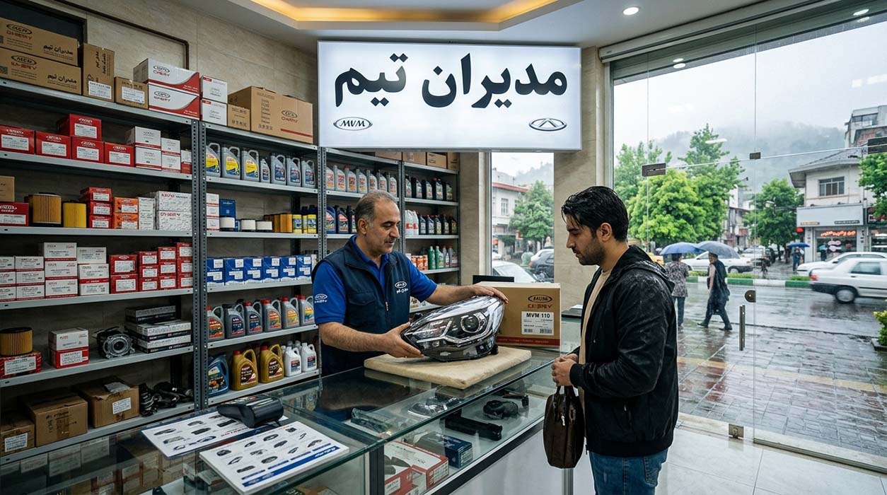 لوازم یدکی ام وی ام در رشت