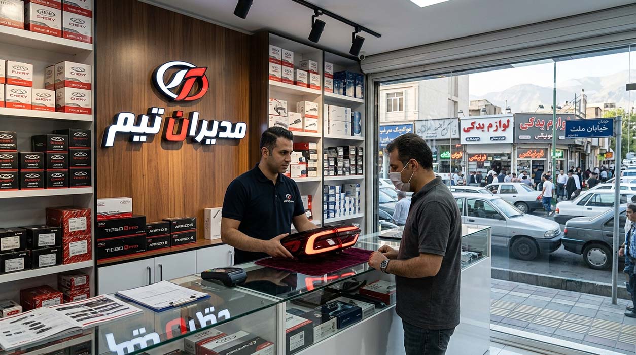 لوازم یدکی فونیکس در خیابان ملت
